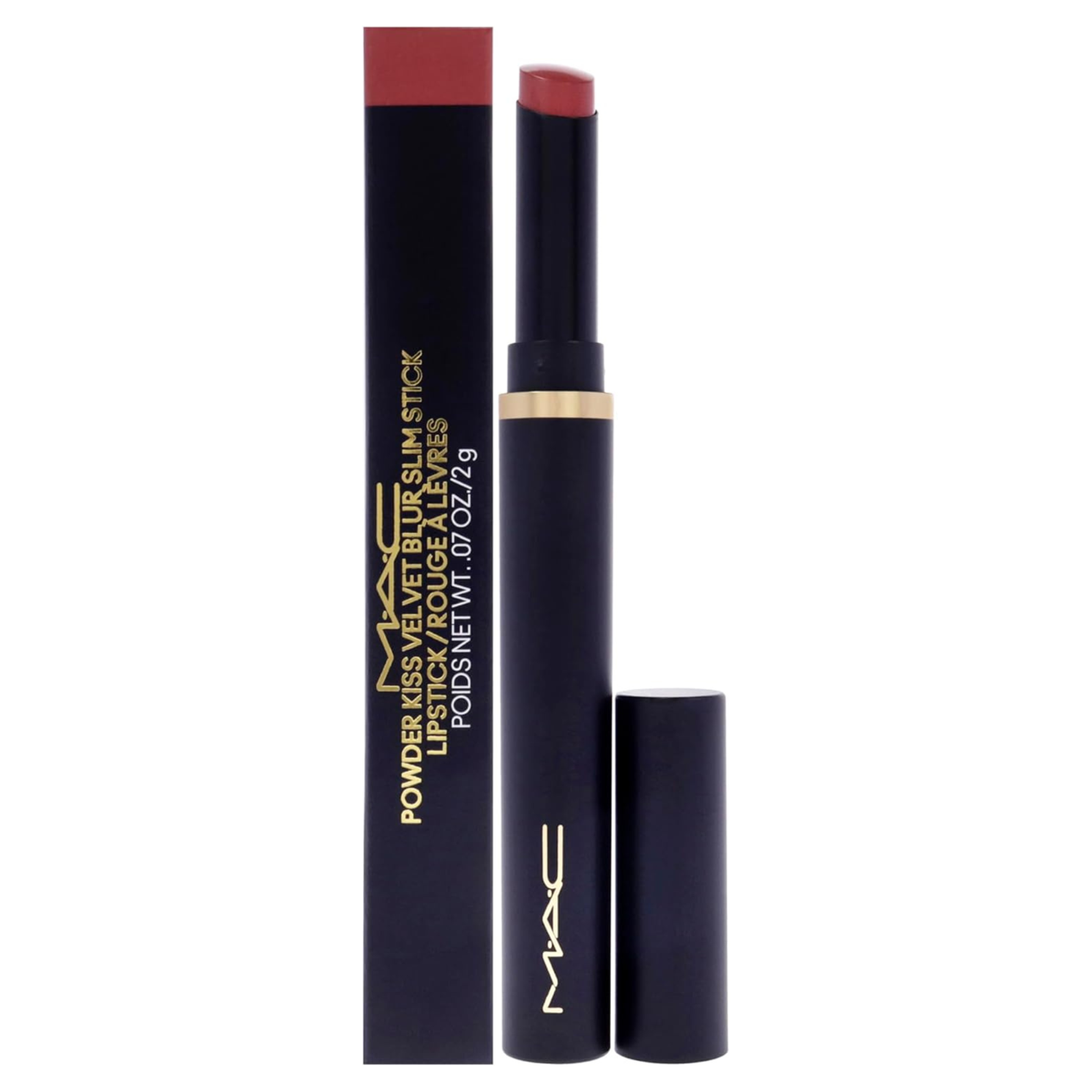 Mac Powder Kiss Velvet Blur Slim Lipstick 2g - 880 Rose Mary