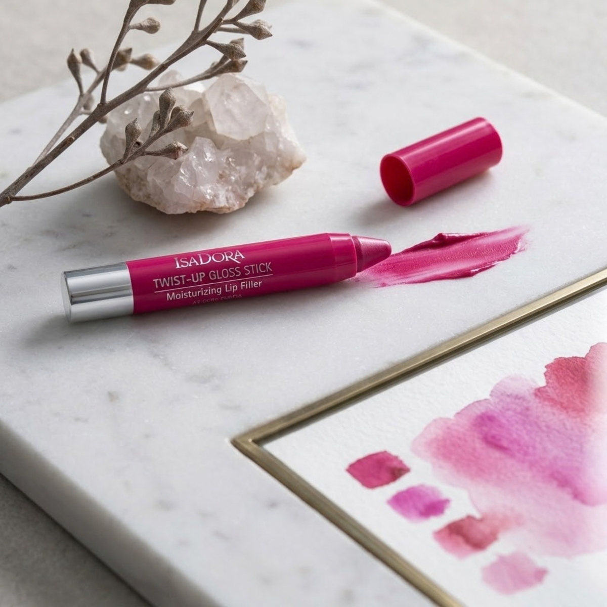 Isadora Twist-up Gloss Stick Moisturizing Lip Filler 2.7g - 27 Fiery Fuchsia