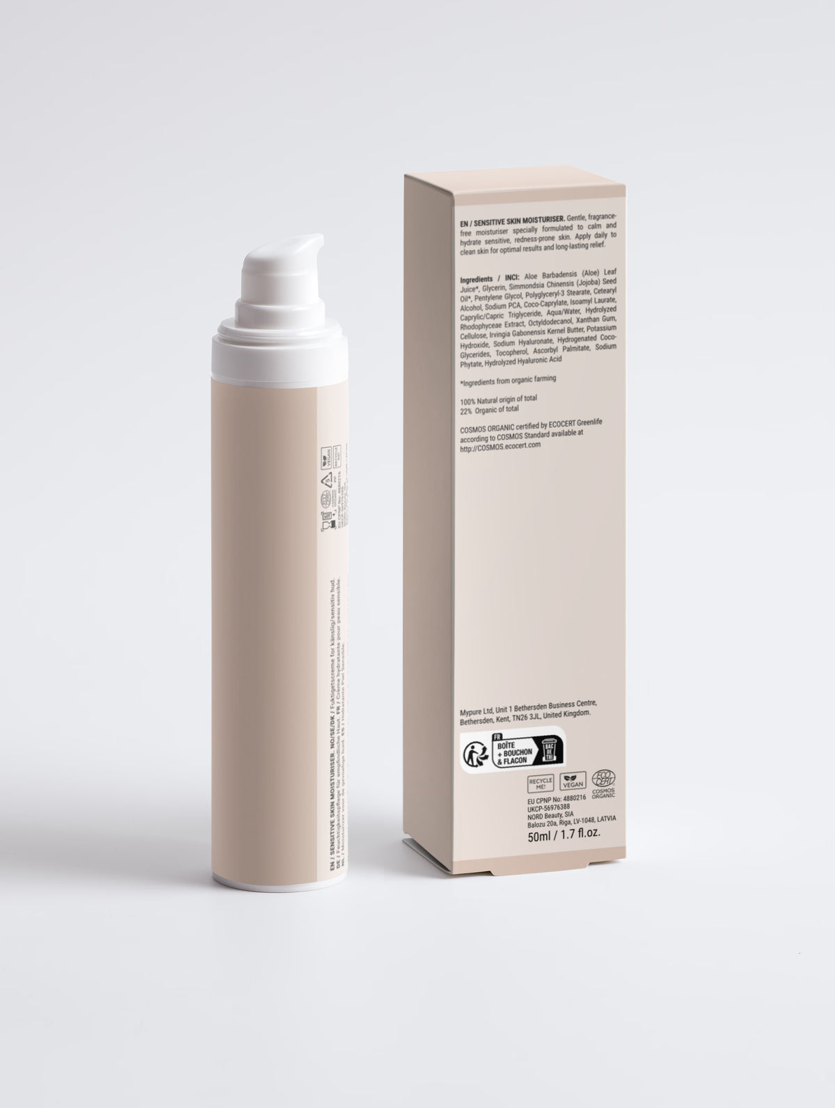 Sensitive Skin Moisturiser, Fragrance Free